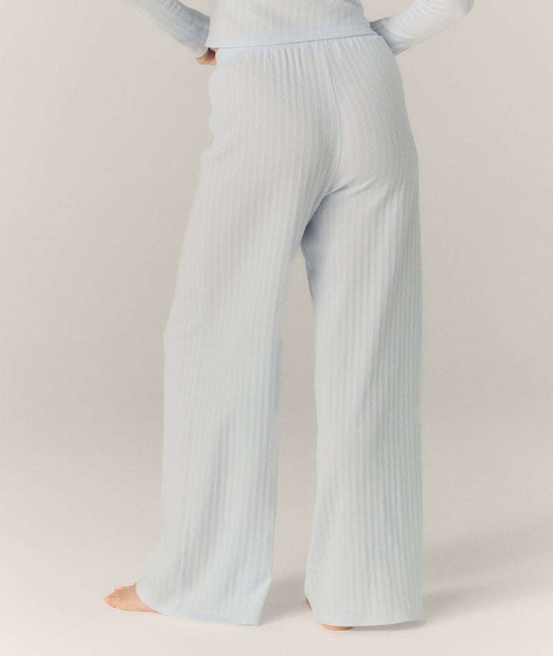 Pointelle Pyjama Trousers - Baby Blue