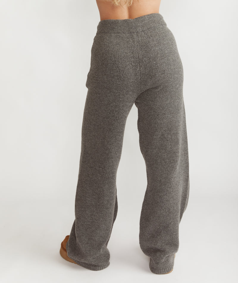 Script Six Stories Knitted Relaxed Wide Leg Trousers - Grey