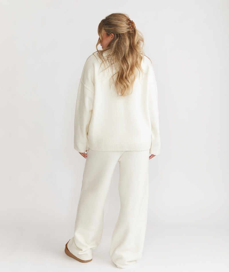 Script Six Stories Knitted Relaxed Jumper - Cream