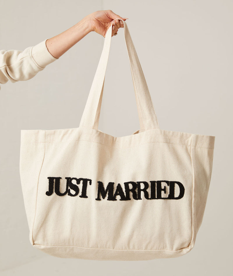 Just Married Tote Bag