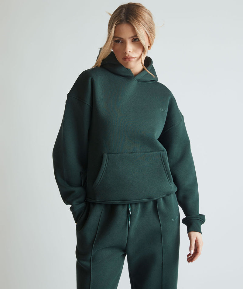 Relaxed Hoodie - Forest Green