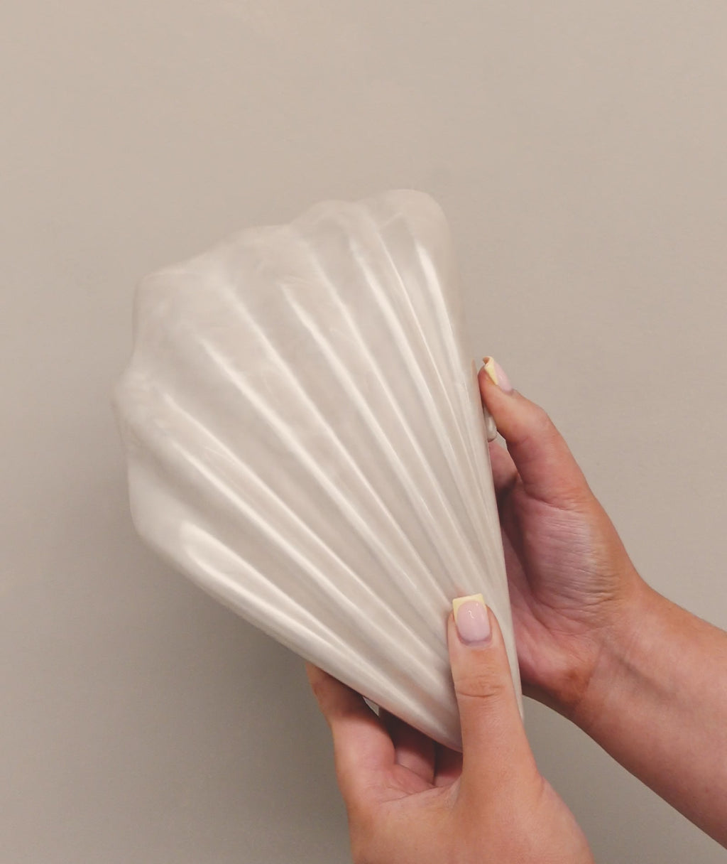 Shell Clutch Bag - Ivory