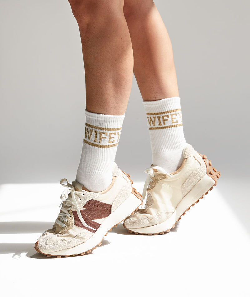 Wifey Socks - Gold