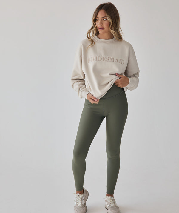 Bridesmaid Statement Sweatshirt - Champagne