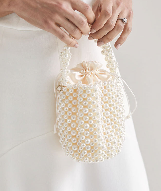 Pearl Bucket Bag - Gold