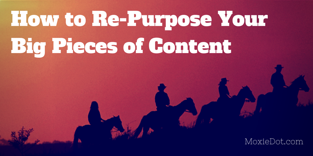 How to Re-Purpose Your Big Pieces of Content